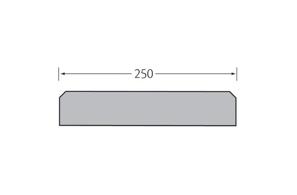 Milinboard steenlook eindkap 500 mm