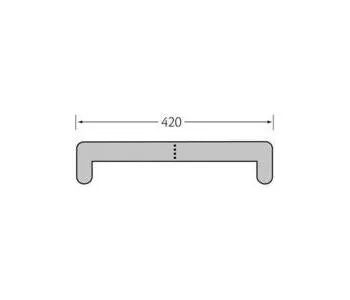 Milinboard type B eindkap 2-zijdig 420 mm